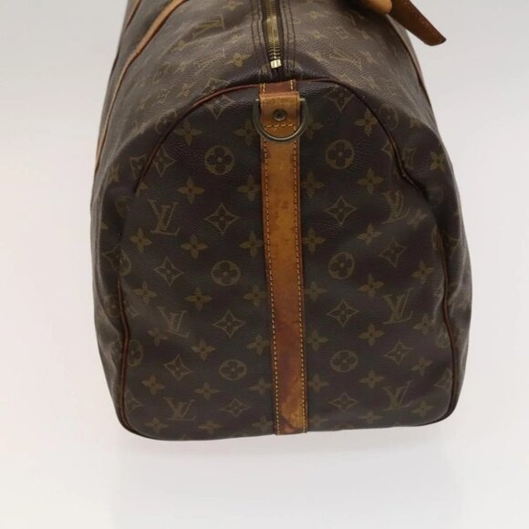 LOUIS VUITTON Monogram Keepall Bandouliere 55 Boston Bag M41414 LV Auth 125966 - Picture 6 of 16